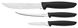 Нож TRAMONTINA PLENUS black н-р ножей 3пр (том, овощ, д/мяса) инд.бл (23498/013)