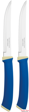 Наборы ножей TRAMONTINA FELICE blue нож д/стейка зубчатый 127мм 2шт (23492/215)