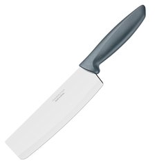 Нож TRAMONTINA PLENUS серый поварской широкий 178мм инд.блистер (23444/167)