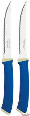 Набори ножів TRAMONTINA FELICE blue ніж д/стейка м/зубчатий 127мм 2шт (23494/215)