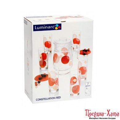 LUMINARC CONSTELLATION RED Набор для напитков 7 пр. G8277 G8277 фото