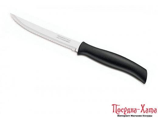 TRAMONTINA ATHUS black Нож д/стейка с зубч.127мм 23081/105 23081/105 фото