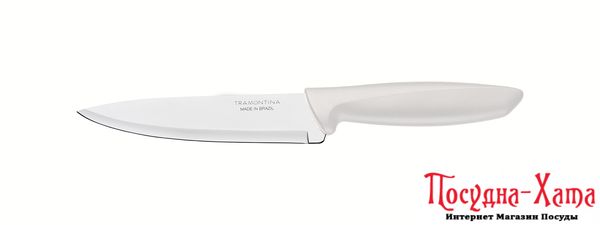 Ніж TRAMONTINA PLENUS light grey Chef 152мм інд. блистер (23426/136)