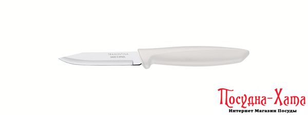 Наборы ножей TRAMONTINA PLENUS light grey д/овощей 76мм -12 шт коробка (23420/033)