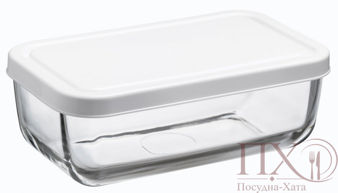 Контейнер харчовий з кришкою 420 мл Snowbox Pasabahce &ndash; 53733-12 53733-12 фото