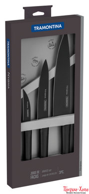 Набори ножів TRAMONTINA NYGMA 3пр(д/очищення76,універс.152,шеф203) (23699/080)