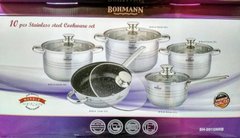 BOHMANN Набор посуды 10 предметов - BH 0910 MRB BH 0910 MRB фото