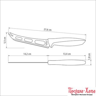 Нож для сыра 152 мм. блистер Plenus Tramontina - 23429/136 23429/136 фото