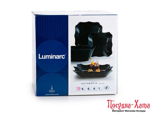 Luminarc Authentic Black Сервиз столовый19пр - E6196 E6196 фото