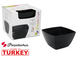 Салатники 12Х12 см. 580 мл. набір 2 шт. Tokio Black Pasabahce - 53056В 53056bk фото 1