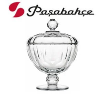 Цукерниця на ніжці з кришкою 280 мл. Diamond Pasabahce - 96571 96571 фото