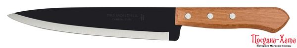 Набори ножів TRAMONTINA CARBON ніж кухарський 203 мм, Dark blade - 12шт коробка (22953/008)