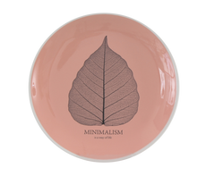 Тарелка Limited Edition MINIMALISM 17.5 см /десерт/ коралловая (HTK-008)