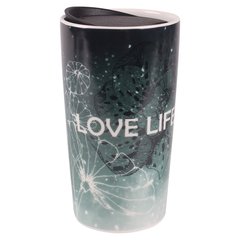 Чашка Limited Edition TRAVEL LOVE LIFE /360 мл/ с крышк./ в подар.упак. (HTK-052)