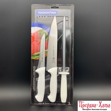 Набір ножів з мусатом 3 предмети Premium Tramontina - 24499/812 24499/812 фото
