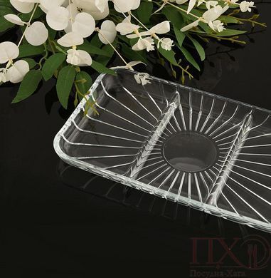 Блюдо з роздільником 276Х162 mm. Elegant Pasabahce - 54983 54983 фото
