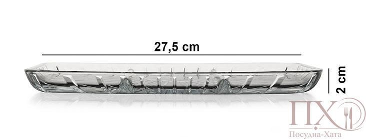 Блюдо з роздільником 276Х162 mm. Elegant Pasabahce - 54983 54983 фото