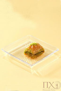 Блюдо тортівниця 24Х24 см. Madlen Crystallin Pasabahce - 68683 68683 фото