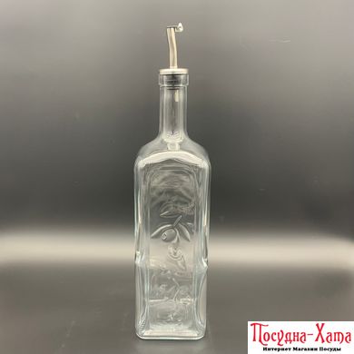 Пляшка для оліі/оцту з металевим дозатором 1л. Homemade PAŞABAHÇE - 80230 80230 фото